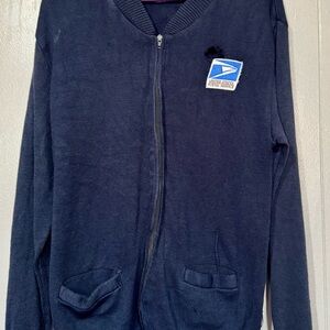 Usps postal Navy Blue Women's Cardigan with visible defect